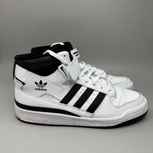 Adidas Originals Forum Mid Basketball Sneaker Shoes Mens 12 White Black FY7939